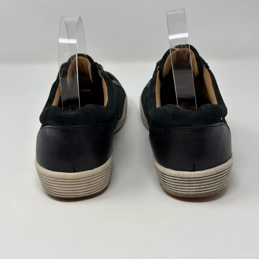 Montana Artisan Crafted Black Leather Comfort Sneakers Women’s 7M Style 4015522